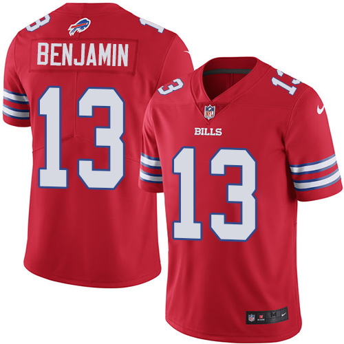 Nike Bills #13 Kelvin Benjamin Red Men's Stitched NFL Limited Rush Jersey